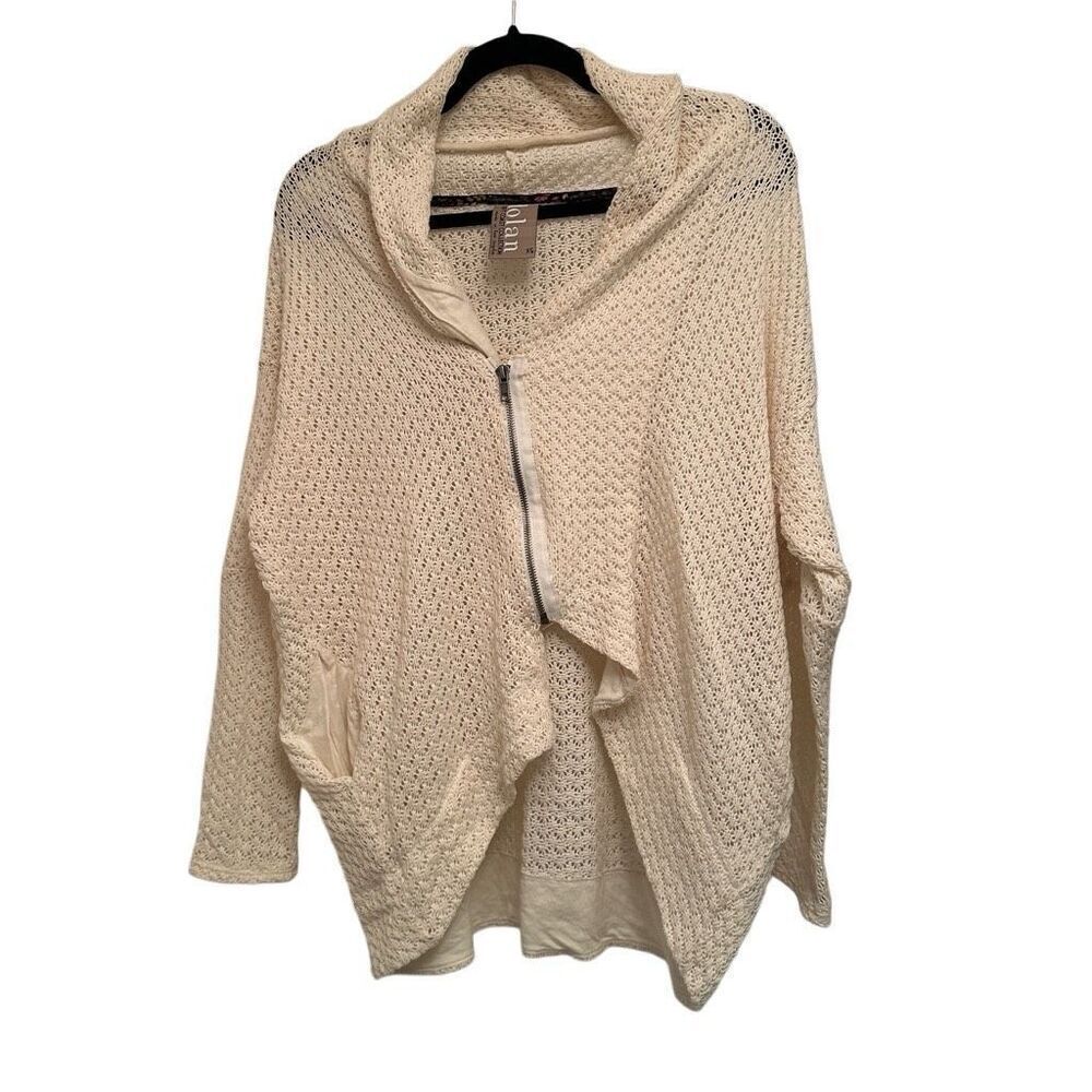 Dolan cream crochet jacket- size xs